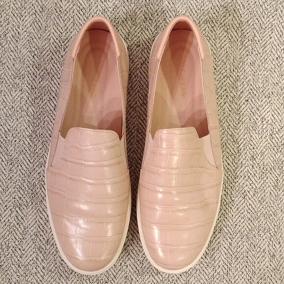 Cole Haan Grand to Pro Spectator Croc Embossed Leather Sneakers Size 10 B - Picture 7 of 11